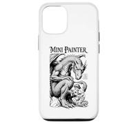 Custodia per iPhone 12/12 Pro Fantasy Miniature Painter Drago Divertente Aerografo Pittura RPG