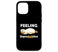 Custodia per iPhone 12/12 Pro Feeling Unproductive Funny Lazy Duck Meme Morning Coworker