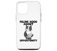 Custodia per iPhone 12/12 Pro Felino, buon amante dei gatti in cerca di lavoro