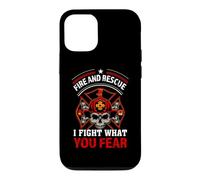Custodia per iPhone 12/12 Pro Fire and Rescue I Fight What You Fear Brave Firefighter
