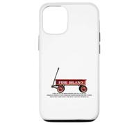 Custodia per iPhone 12/12 Pro Fire Island retrò carro rosso spiaggia estate vacanza amico