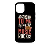 Custodia per iPhone 12/12 Pro Fisarmonica To Me Italian Folk Music Rocks