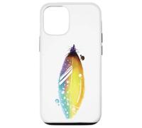 Custodia per iPhone 12/12 Pro Floral Feather For Spring And Summer Cute Surf Beach Graphic