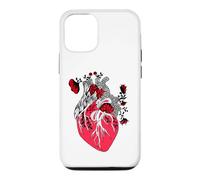 Custodia per iPhone 12/12 Pro Floral Human Heart Anatomy