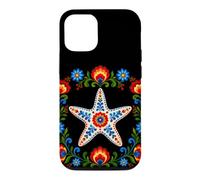Custodia per iPhone 12/12 Pro Floreale Stella Marina Folk Art Motivi Fiori