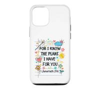 Custodia per iPhone 12/12 Pro For I Know The Plans I Have For You Christian Back To School