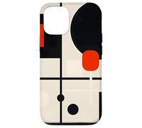 Custodia per iPhone 12/12 Pro Forme astratte geometriche minimaliste grafiche moderne a griglia