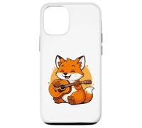 Custodia per iPhone 12/12 Pro Fox Playing Guitar Graphic Fox Ragazzi Ragazze Amante della Chitarra