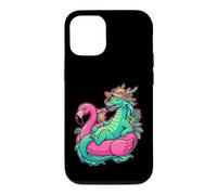 Custodia per iPhone 12/12 Pro Freddo Drago Flamingo Galleggiante Vacanze Estive