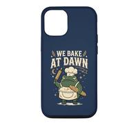 Custodia per iPhone 12/12 Pro Frog We Bake at Dawn Funny Baking Humor Meme 4