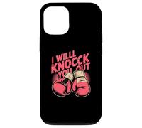 Custodia per iPhone 12/12 Pro Funny Boxer Knock You Out - Guantoni da boxe I Will Knock You Out
