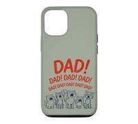 Custodia per iPhone 12/12 Pro Funny Cat Dad Yelling Cats Father's Day