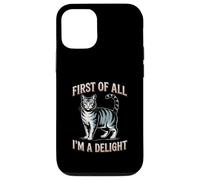 Custodia per iPhone 12/12 Pro Funny Cat Prima di tutto I'm A Delight Attitude