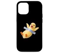 Custodia per iPhone 12/12 Pro Funny Duckling Duct Tape Meme Cute Duck Bird Animal Graphic