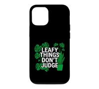 Custodia per iPhone 12/12 Pro Funny Houseplant Lover Leafy Things Don't Judge