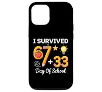 Custodia per iPhone 12/12 Pro Funny I Survived 100 Days of School Six Seven