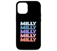 Custodia per iPhone 12/12 Pro Funny Modern Repeated Text Design Milly