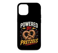 Custodia per iPhone 12/12 Pro Funny Pretzel Saying Humor Joke Gag Powered By