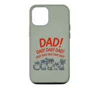 Custodia per iPhone 12/12 Pro Funny Raccoon Dad Yelling Raccoons Father's Day