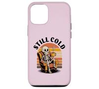 Custodia per iPhone 12/12 Pro Funny Skeleton Coffee Lover Morning Cafe Mood