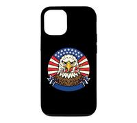 Custodia per iPhone 12/12 Pro Fuochi d'artificio Patriottica American Eagle Flag 4th Luglio Anniversary
