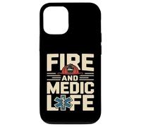 Custodia per iPhone 12/12 Pro Fuoco E Vita Medica Pompiere Paramedico EMS