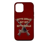 Custodia per iPhone 12/12 Pro Fuori incantesimi ma non fuori proiettili Rifle Wizard Witch Magic