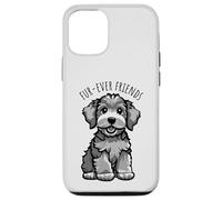 Custodia per iPhone 12/12 Pro Fur-Ever Friends - Cartone animato con cucciolo di