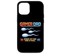 Custodia per iPhone 12/12 Pro Gamer Dad Since My Kid Was A Pixel Divertente Inappropriato Adulto