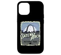 Custodia per iPhone 12/12 Pro Gateway Arch National Park Vintage Viaggi Vacanze Souvenir