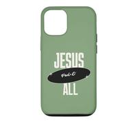 Custodia per iPhone 12/12 Pro Gesù Paid It All For Me Christian Faith Message Inspiration