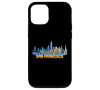 Custodia per iPhone 12/12 Pro Giochi in stile arcade retrò a 8 bit di San Francisco
