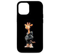 Custodia per iPhone 12/12 Pro Giraffe Cool Cute Kawaii Cartoon Safari Uomini Donne Bambini