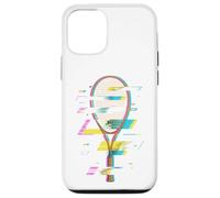 Custodia per iPhone 12/12 Pro Glitch Art Racchetta da Squash Racquetball