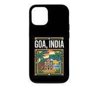 Custodia per iPhone 12/12 Pro Goa India Bandiera Spiaggia Basilica Grafica Viaggio