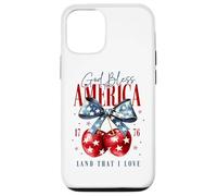 Custodia per iPhone 12/12 Pro God Bless America 1776 Terra che amo Backprint