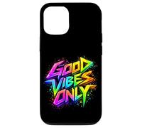 Custodia per iPhone 12/12 Pro Good Positive Graffiti Vibes Quotes Colorful Splach Colors