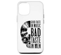Custodia per iPhone 12/12 Pro Good Taste In Music Bad Taste In Men Vinyl Lover Skull LP