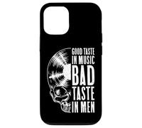 Custodia per iPhone 12/12 Pro Good Taste In Music Bad Taste In Men Vinyl Lover Skull LP
