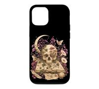 Custodia per iPhone 12/12 Pro Gothic Botanical Skull Moon Grimoire Dark Academia Book Love