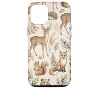 Custodia per iPhone 12/12 Pro Grafica Boho Woodland Animals Forest Wildlife Cottage