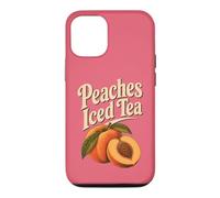 Custodia per iPhone 12/12 Pro Grafica souvenir retrò con tè freddo alla Georgia Peaches