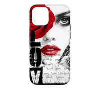 Custodia per iPhone 12/12 Pro Grafica streetwear Dark Romance, Gothic Red Rose Lover