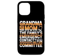 Custodia per iPhone 12/12 Pro GRANDMA MOM THE FAMILYS EMERGENCY CONTACT
