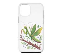 Custodia per iPhone 12/12 Pro Green Praying Mantis Branch Bug Nature Lover