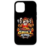 Custodia per iPhone 12/12 Pro Grill King Bulldog BBQ Mascotte Grafica