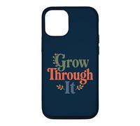 Custodia per iPhone 12/12 Pro Grow Through It - Citazione positiva floreale
