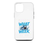 Custodia per iPhone 12/12 Pro Guess What Week it is - Cool Cartoon Shark Graphic