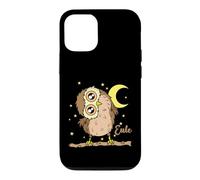 Custodia per iPhone 12/12 Pro Gufo che dorme Tipo Notte attiva Luna con stelle