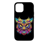 Custodia per iPhone 12/12 Pro Gufo Colorato Colori Arcobaleno Pop Art Gufo Gufi
